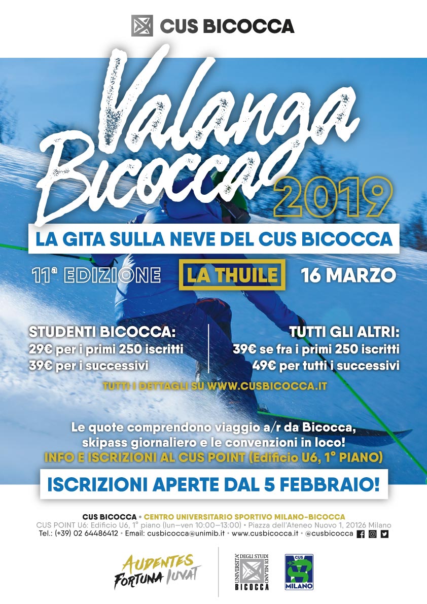 Valanga Bicocca 2019