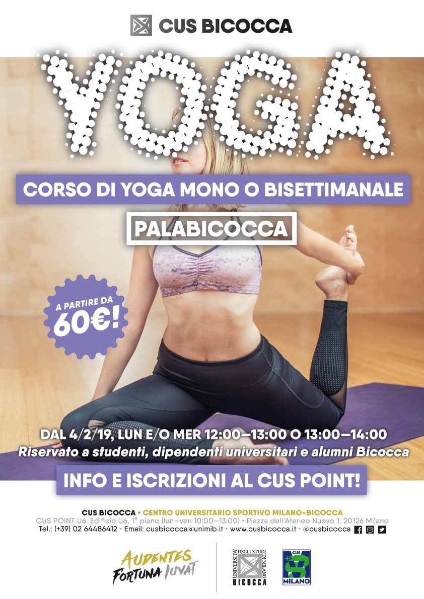 Corso di Yoga 2019 - CUS Bicocca