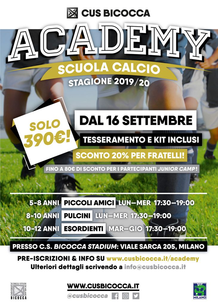 CUS Bicocca Academy - Scuola Calcio Milano
