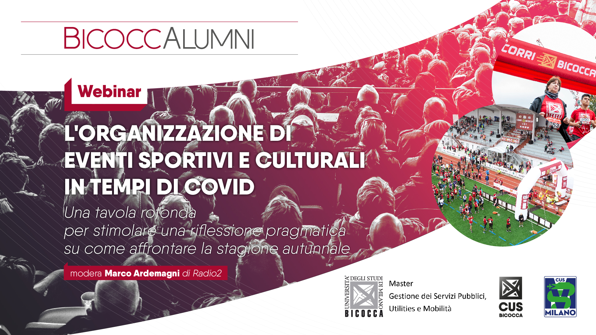 Webinar sull'organizzazione di eventi post-covid • CUS Bicocca
